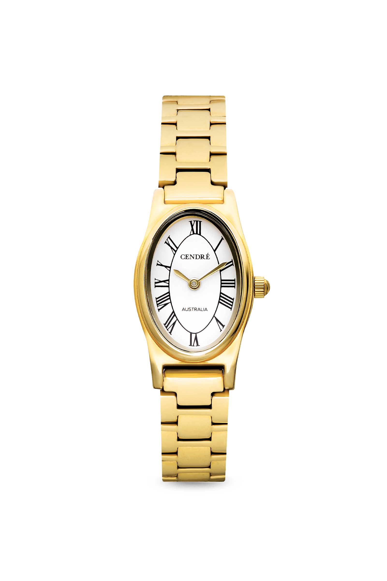 Cendré Emmeline White Dial 18K Gold Women's Watch — front