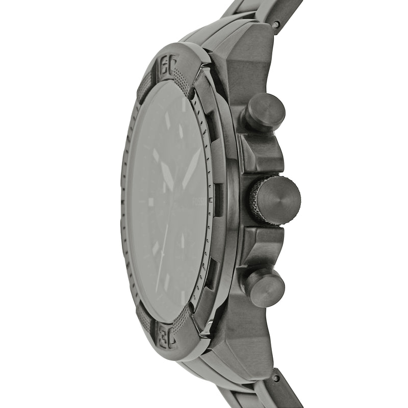 Fossil Bronson Chronograph Stainless Steel Black Dial Mens Watch FS5852