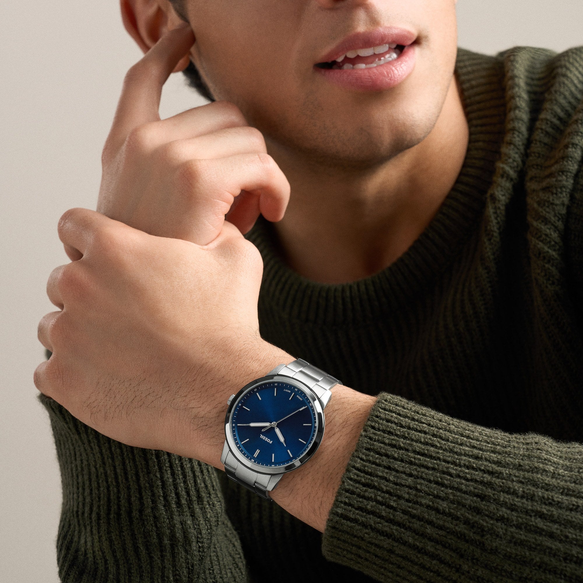 Fossil men's watch, blue dial (view 7)