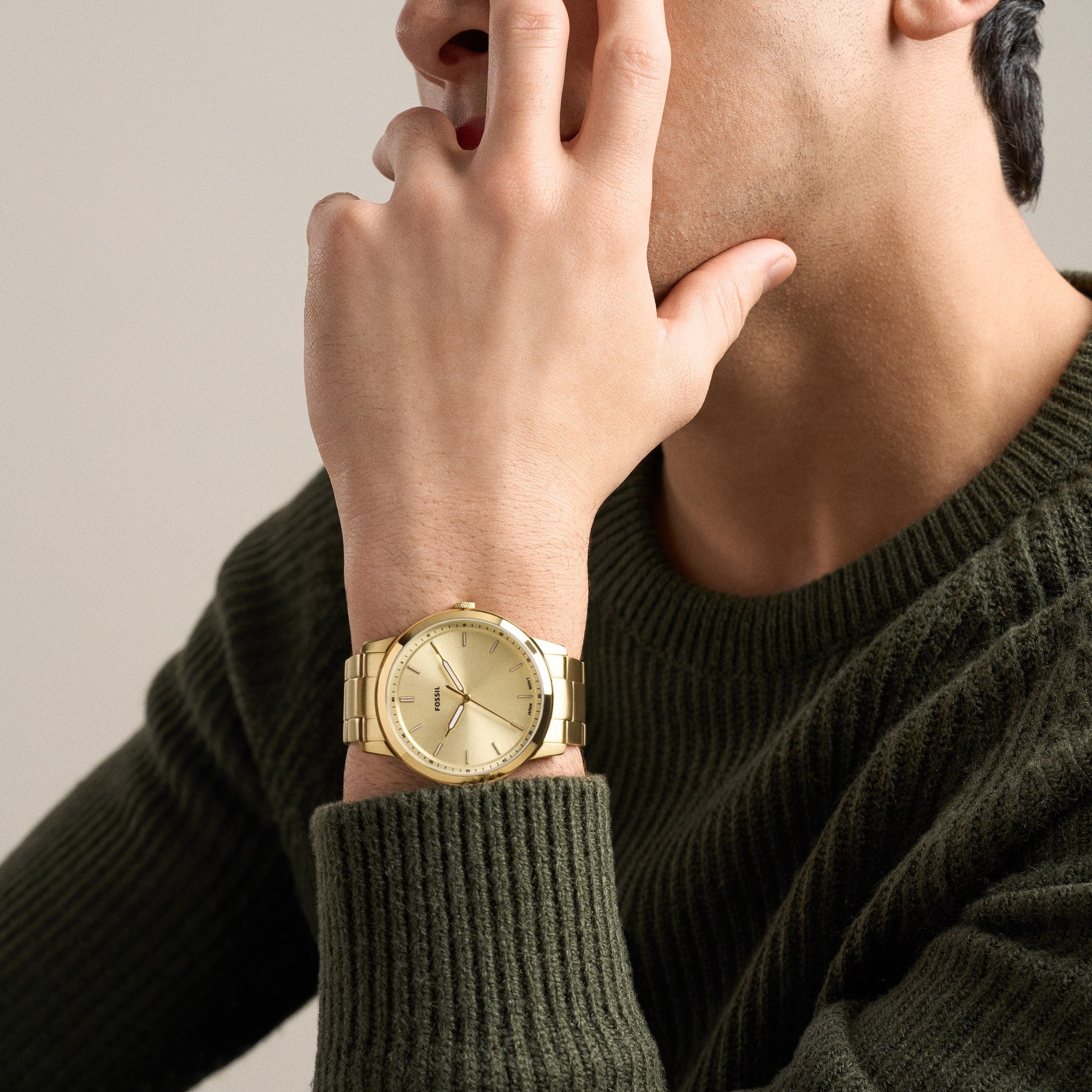 Fossil men's watch, gold dial (view 7)