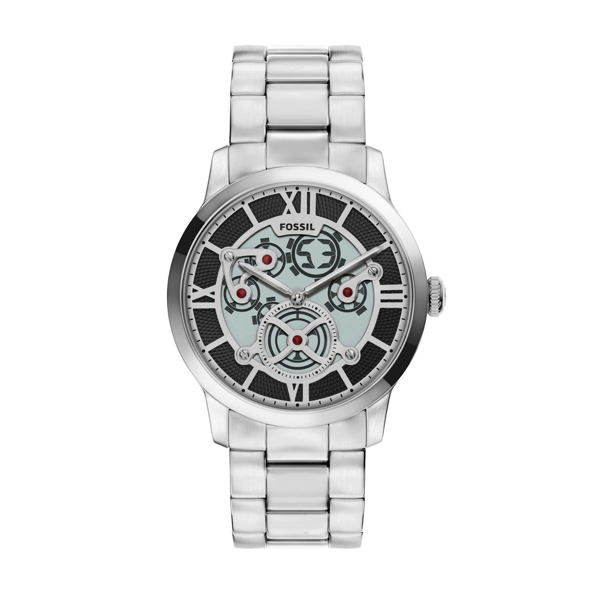 Fossil men's watch, two tone dial