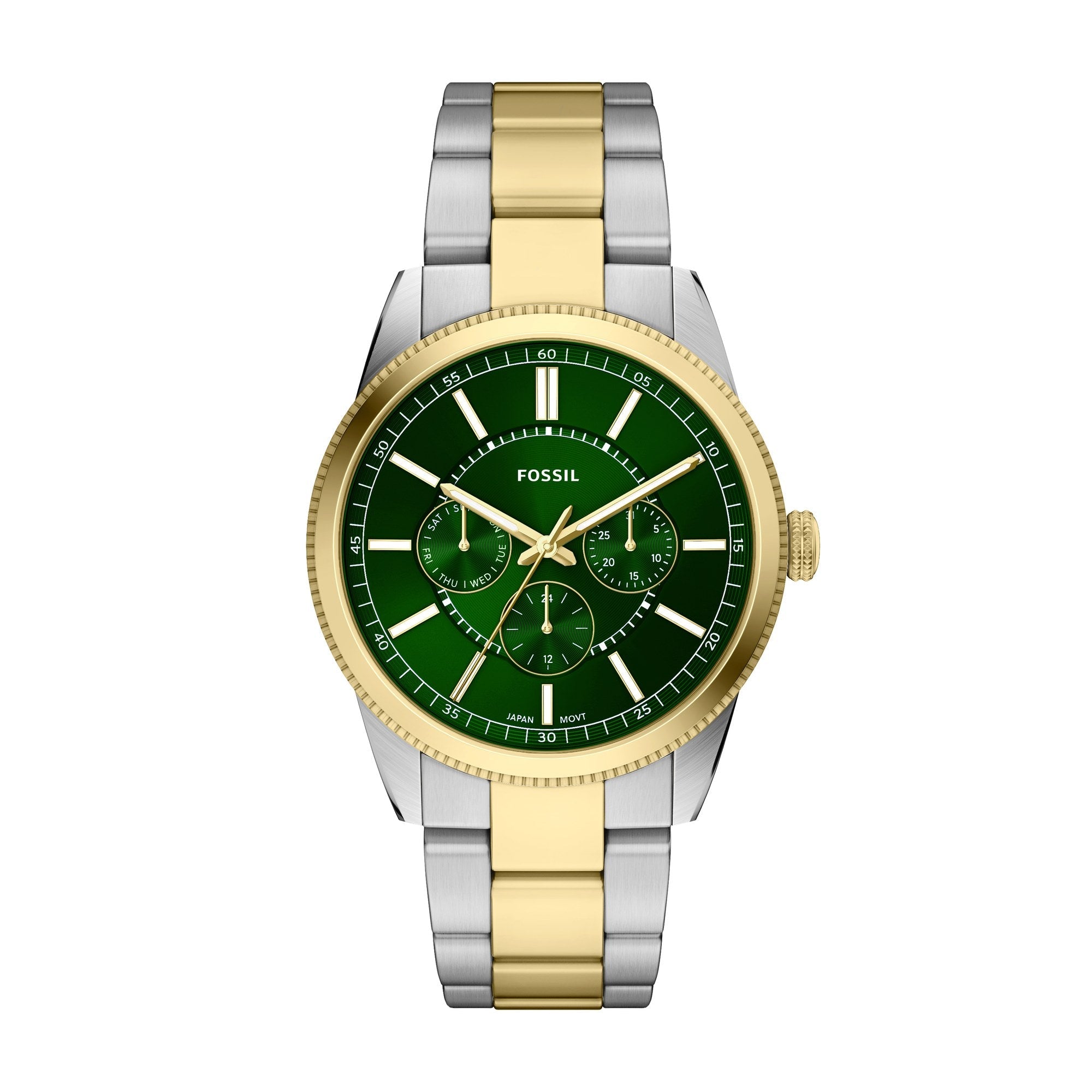 Fossil men's watch, green dial