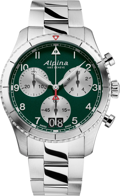 Alpina Startimer Pilot Quartz Chronograph Big Date AL-372GRS4S26B