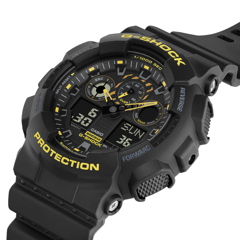 G-Shock Analog Digital Black & Yellow DUO Watch GA100CY-1A