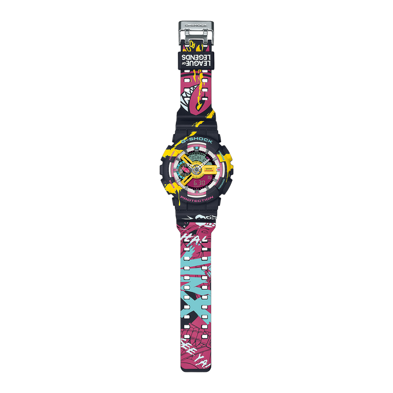 League of Legends Special Edition G-Shock GA110LL-1A Watch with Jinx Theme