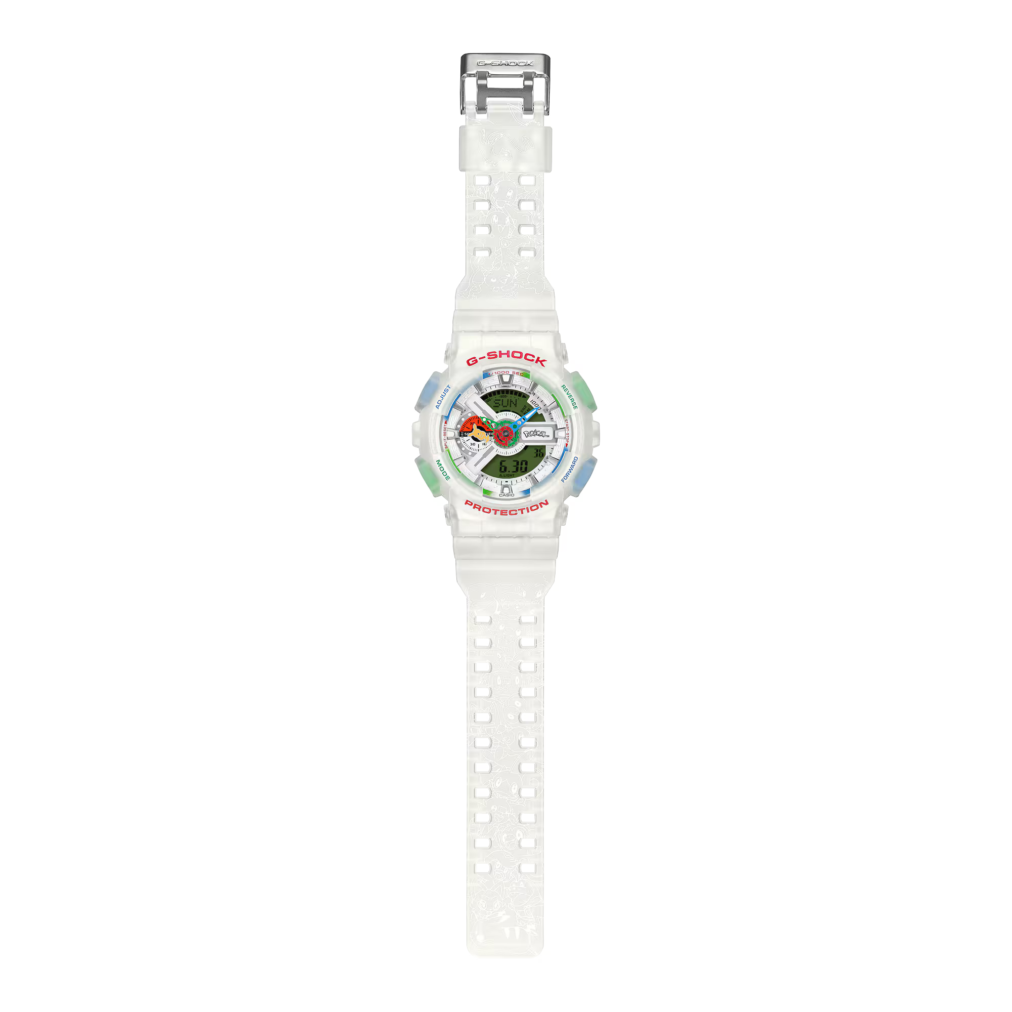 G-Shock GA110PKM-7A Pokémon collaboration watch side profile