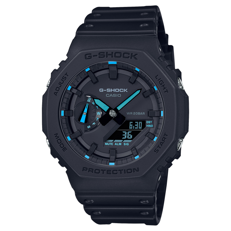 G-Shock Digital Black Resin Band Watch GA2100-1A2