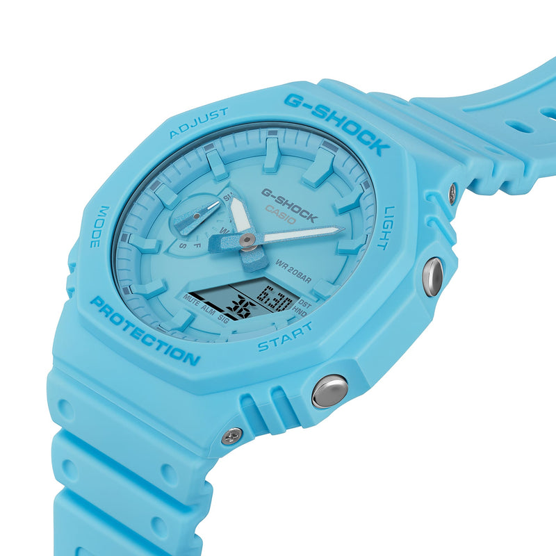 G-Shock Analog Digital DUO Gradation Blue Resin Band Watch GA2100-2A2