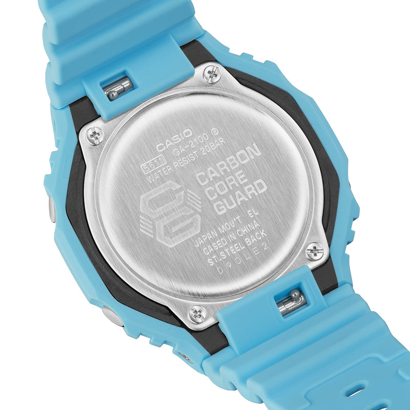 G-Shock Analog Digital DUO Gradation Blue Resin Band Watch GA2100-2A2