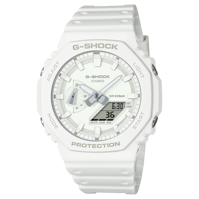 G-Shock CasiOak All White Watch GA2100-7A7
