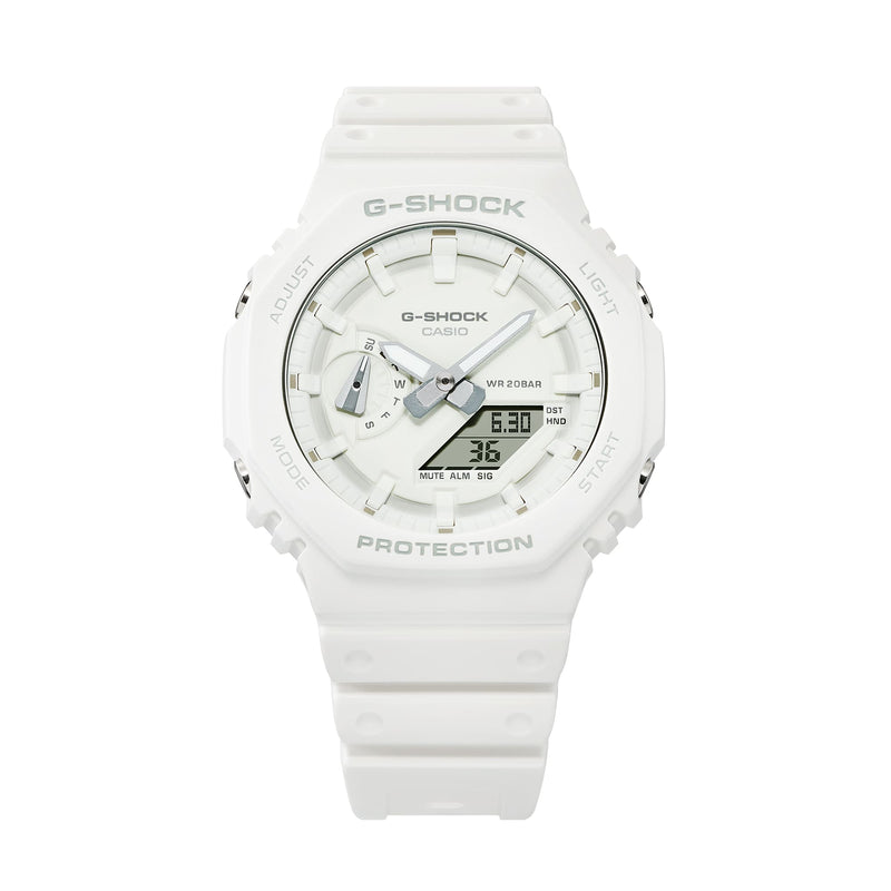 G-Shock CasiOak All White Watch GA2100-7A7