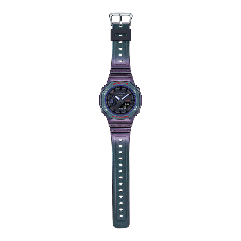 G-Shock Analog Digital DUO Aim High Purple Resin Band Watch GA2100AH-6A