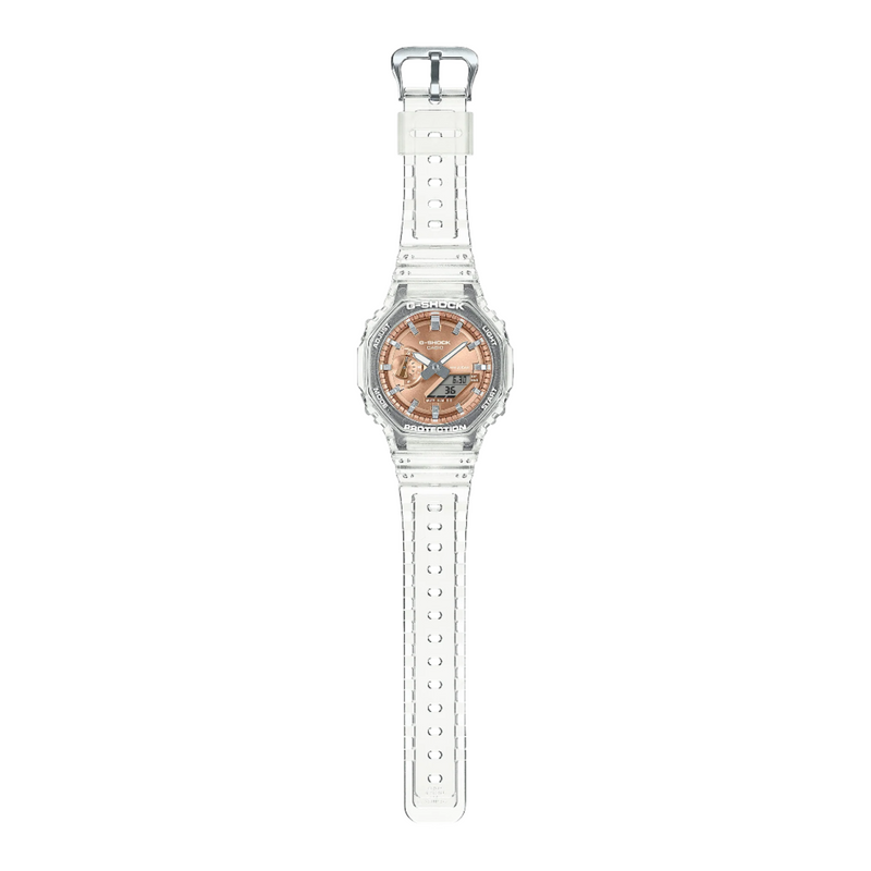 G-Shock Analog Digital 2100 Series Transparent Resin Band Watch GA2100BM-7A5