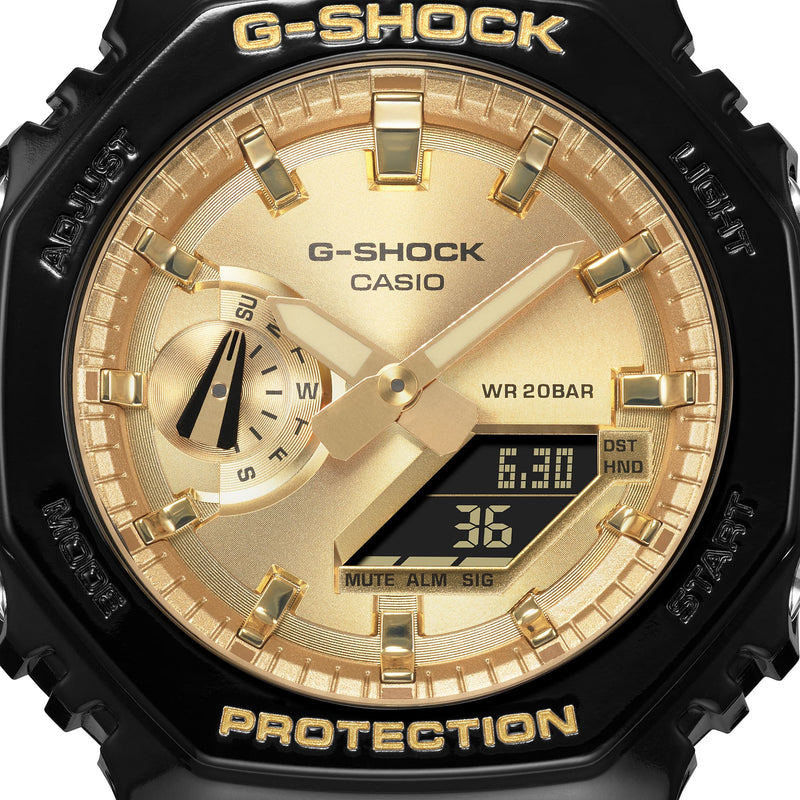 G-Shock Analog Digital DUO Garish Black Resin Band Watch GA2100GB-1A