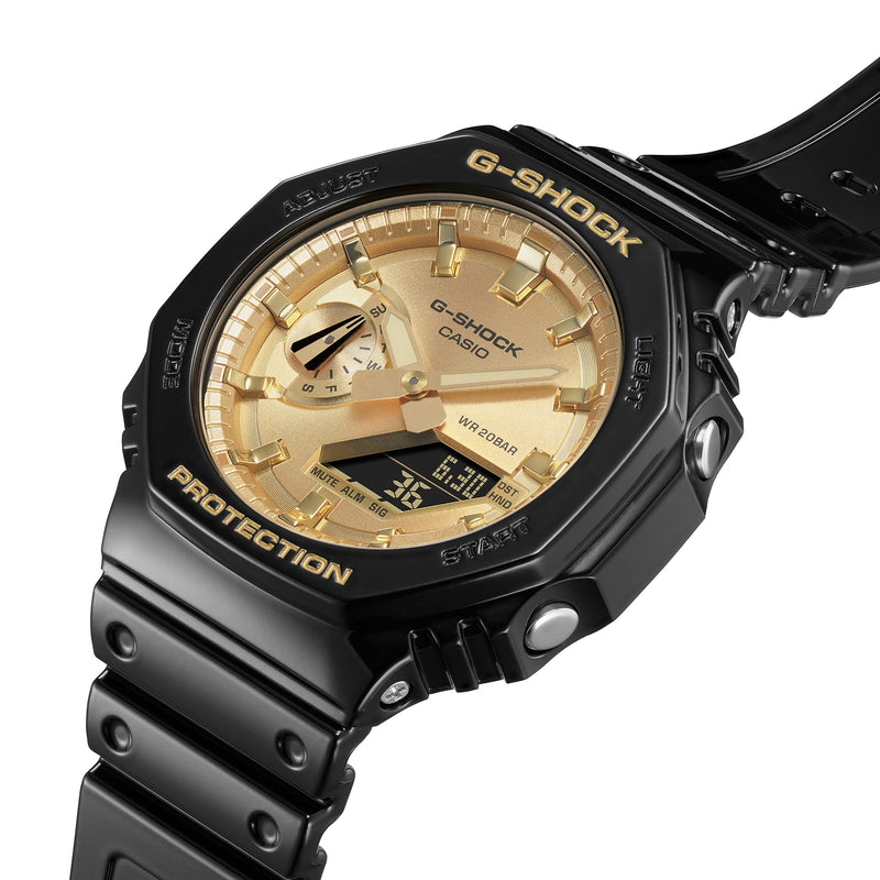 G-Shock Analog Digital DUO Garish Black Resin Band Watch GA2100GB-1A