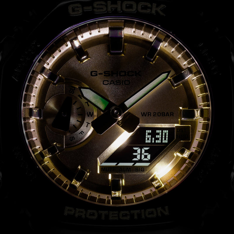 G-Shock Analog Digital DUO Garish Black Resin Band Watch GA2100GB-1A