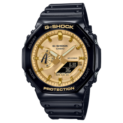 G-Shock Analog Digital DUO Garish Black Resin Band Watch GA2100GB-1A