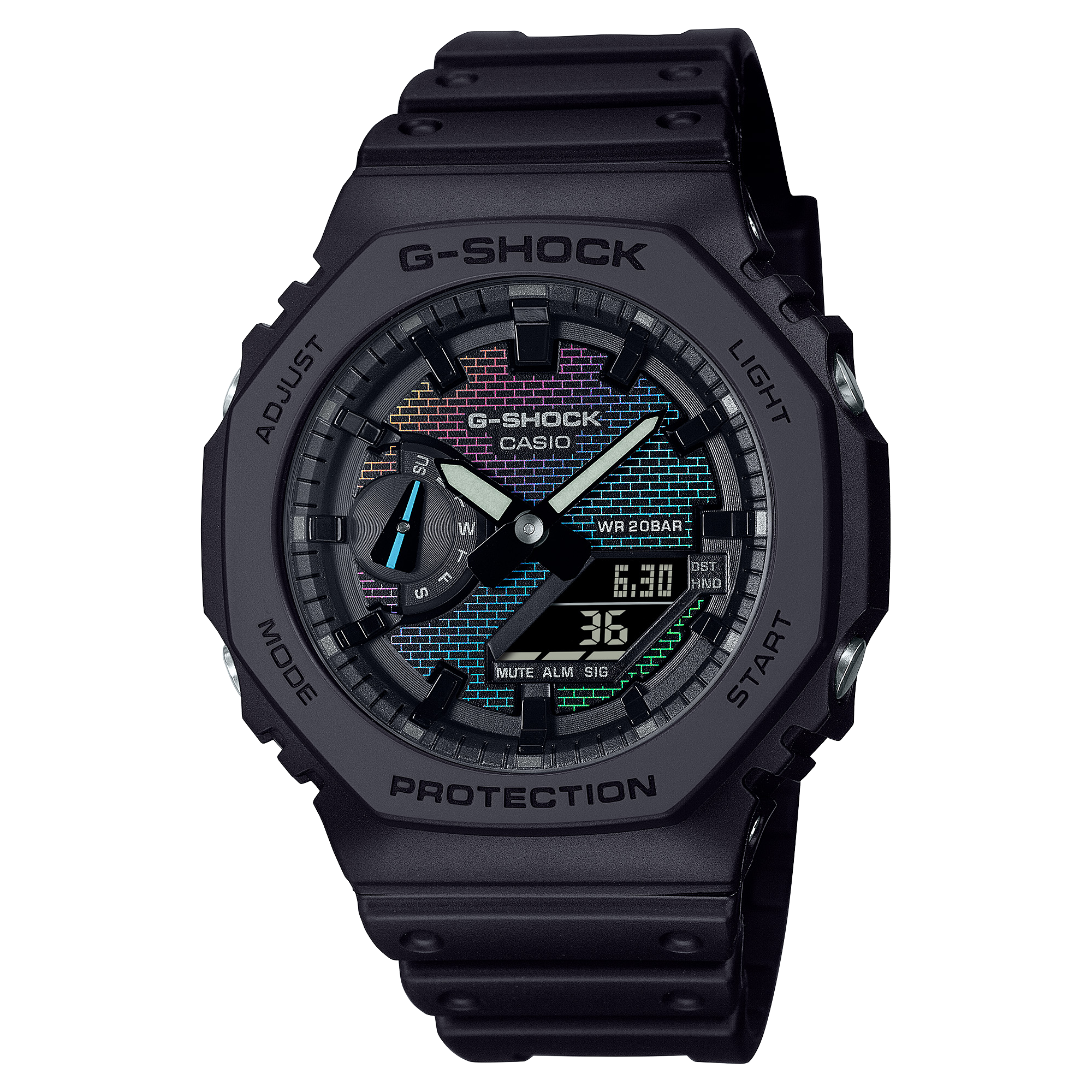 G-Shock Analog Digital Black Resin Band Watch GA2100RW-1A