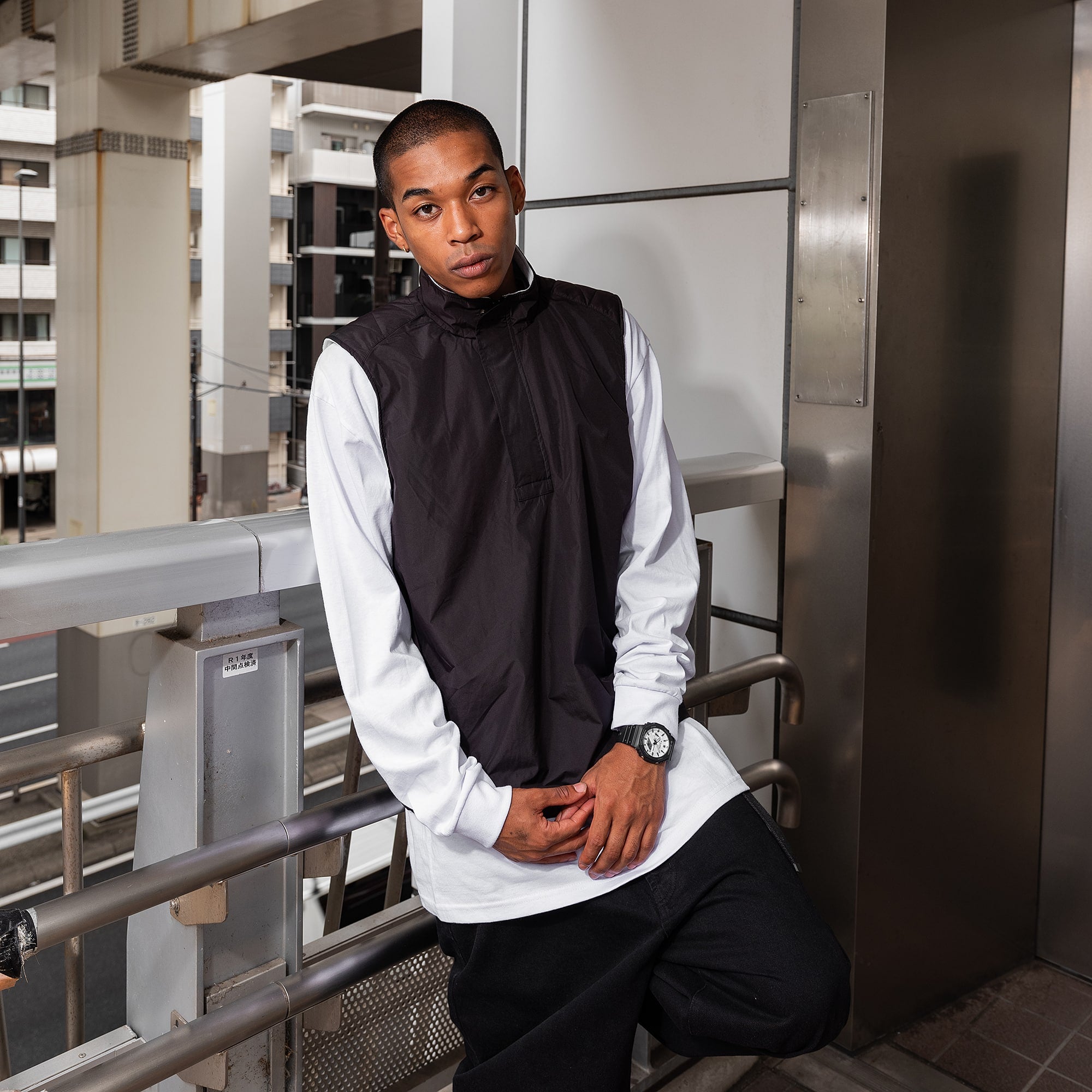 G-Shock Analog Digital White Dial Black Resin Band Watch GA2100WD-1A