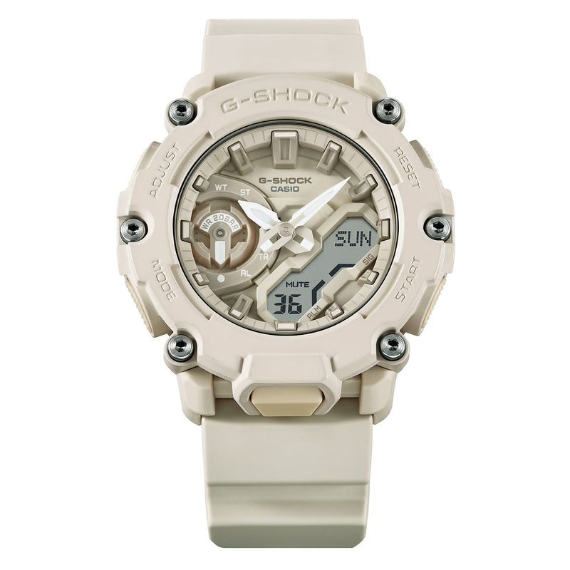 G-Shock Analog Digital Cream Resin Band Watch GA2200NC-7A
