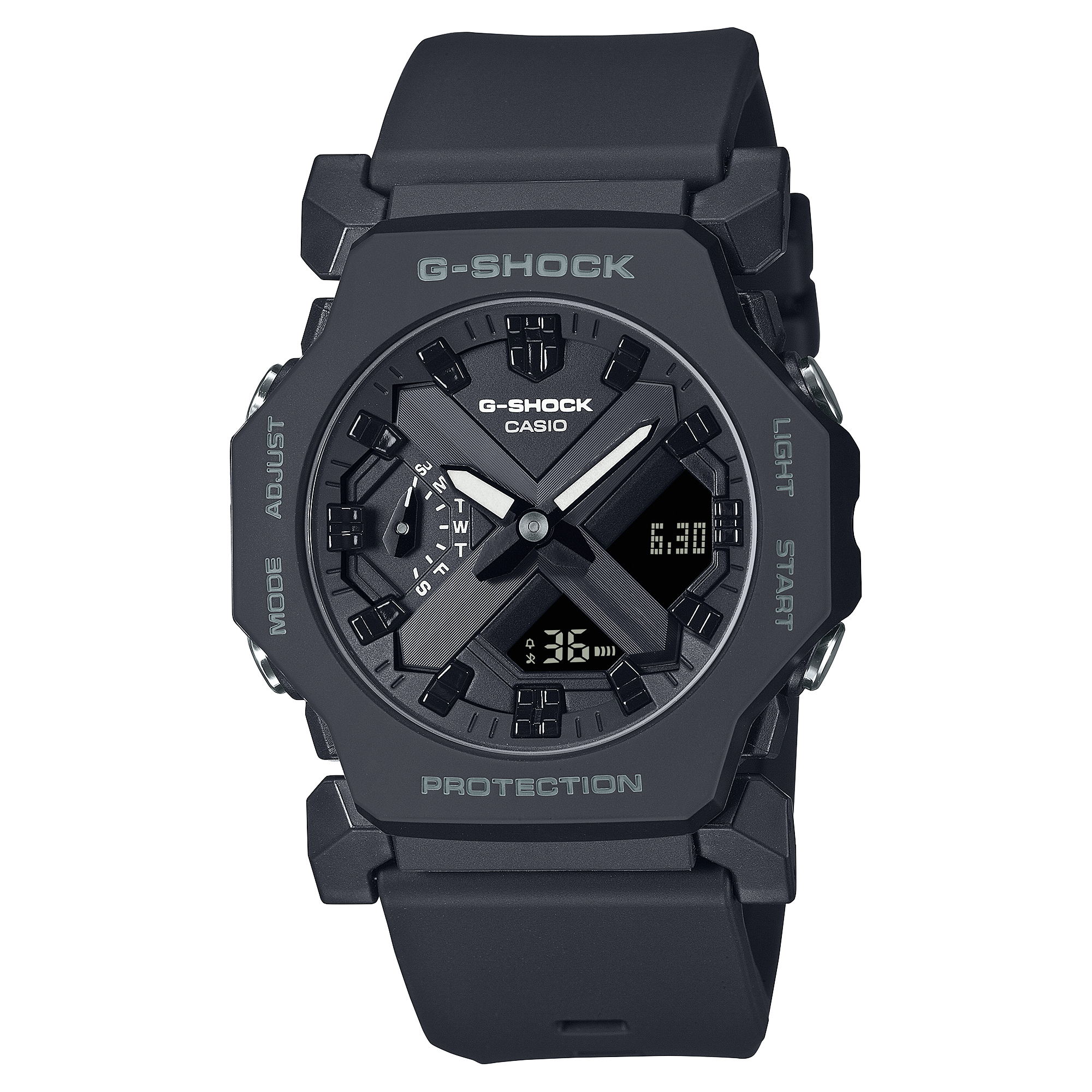 G-Shock Analog Digital Black Resin Band Watch GA2300-1A