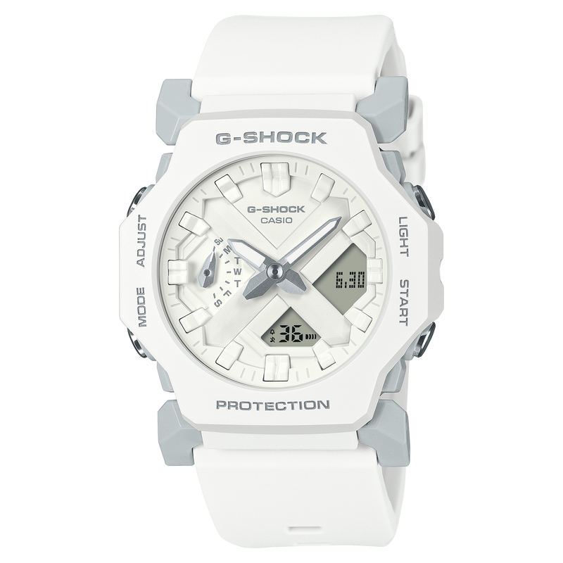 G Shock Analog Digital White Resin Band Watch GA2300 7A Watch Direct