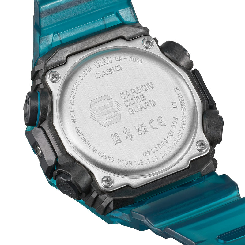 G-Shock Analog Digital DUO Blue Resin Band Watch GAB001G-2A