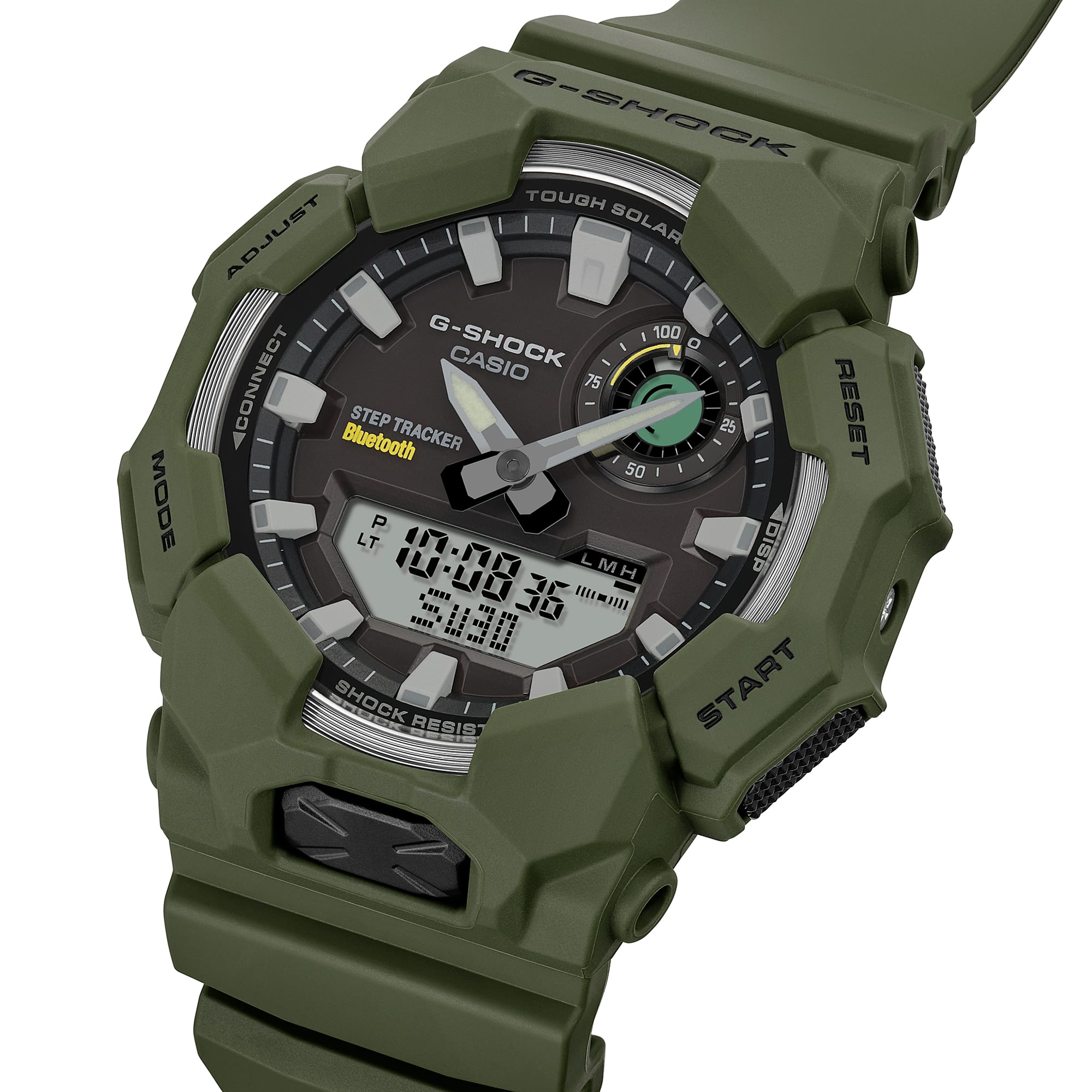 G-Shock Analog Digital Duo Green Resin Band Watch GAB010-3A