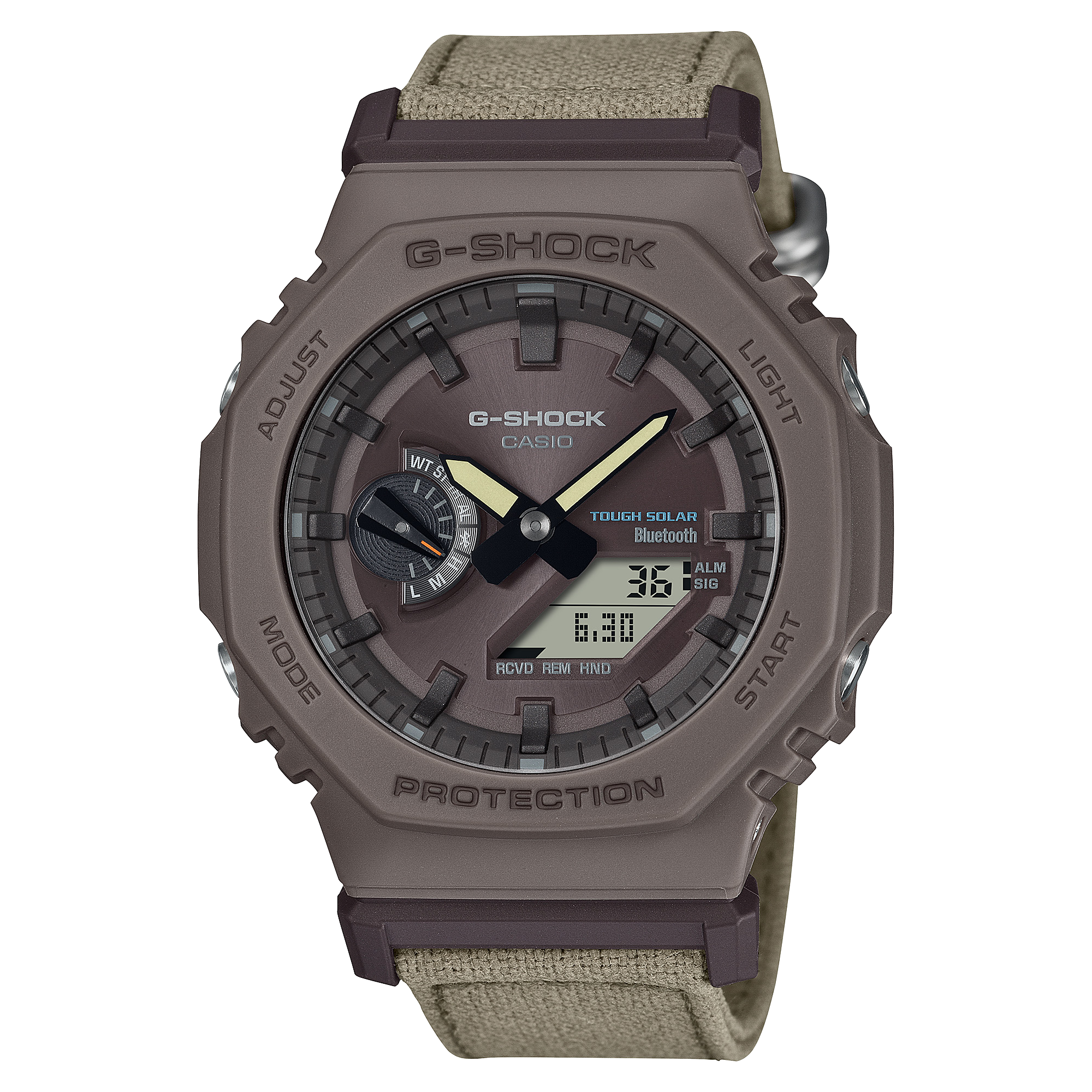 G-Shock Brown Fabric Strap Brown Dial Watch GAB2100CT-5A