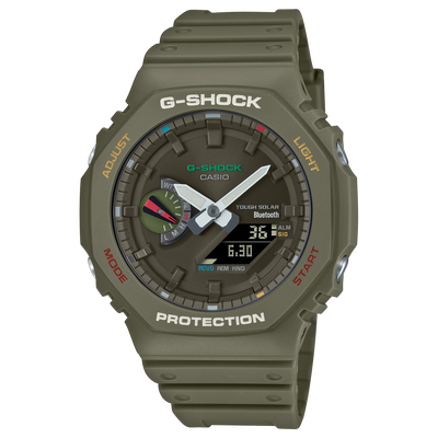 G-Shock Analog Digital DUO Green Resin Band Watch GAB2100FC-3A