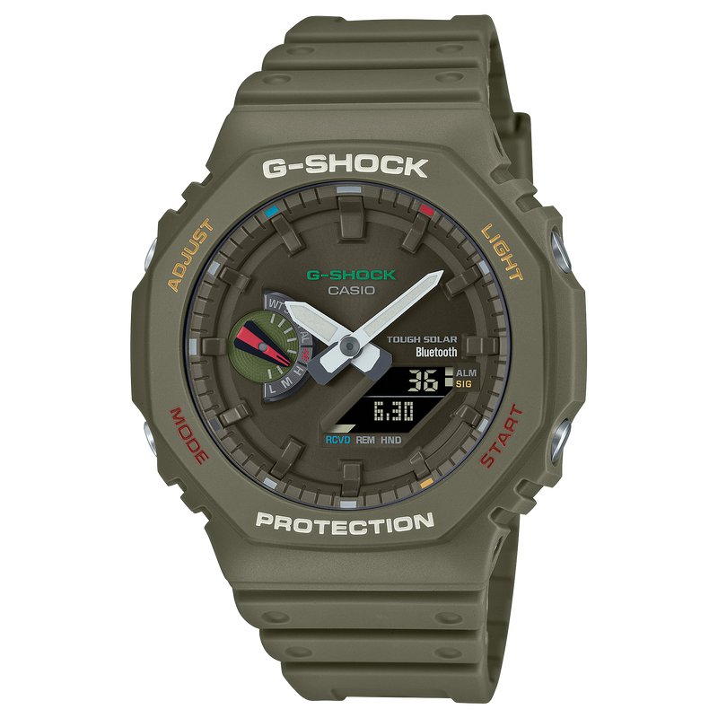 G-Shock Analog Digital DUO Green Resin Band Watch GAB2100FC-3A