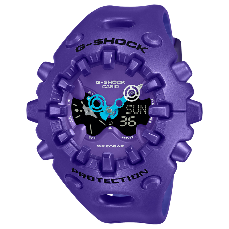 G-Shock Ultimate Toughness Purple Watch GAV01-2A with bold design and durable build from G-SHOCK.