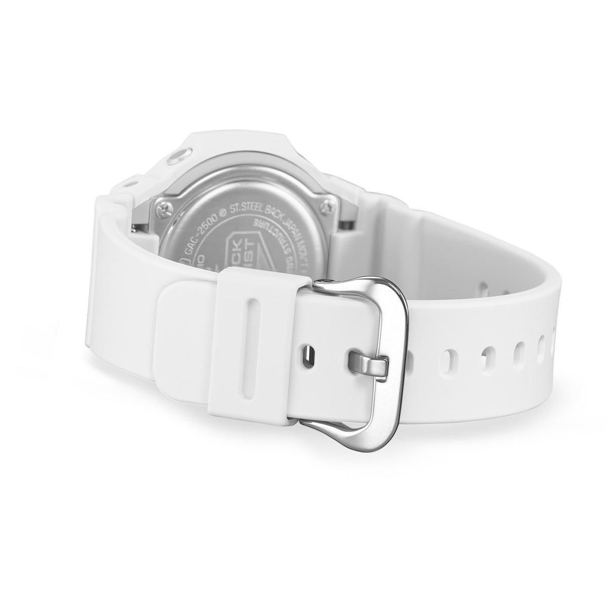 G-Shock 2500 Series White GAC2500-7A analogue watch, product shot