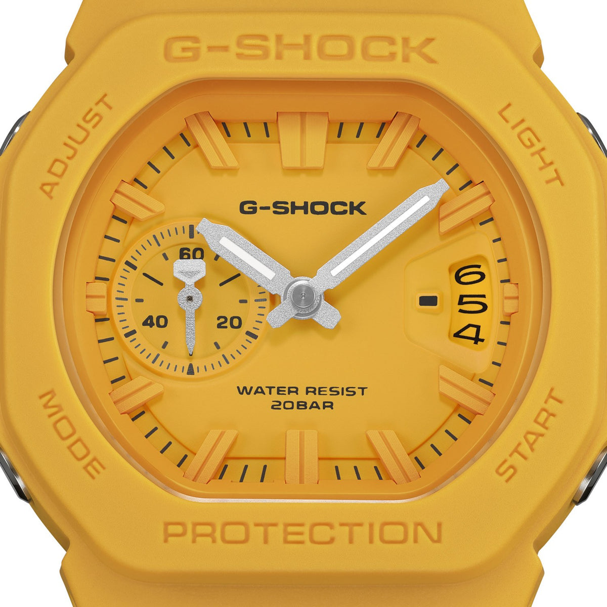 G-Shock 2500 Series Yellow GAC2500-9A analogue watch, product shot