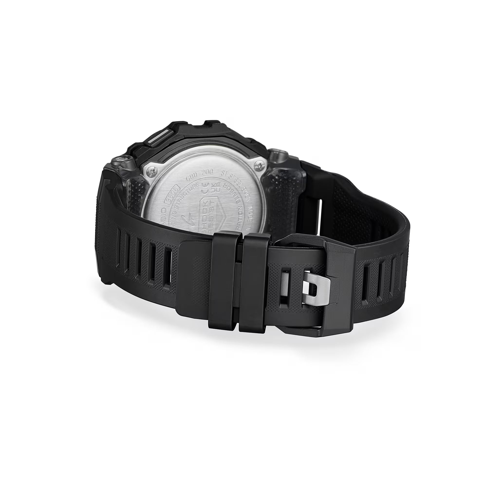 G-Shock GBD-200 Series Black Resin Strap White LCD Mens Watch GBD200-1A1