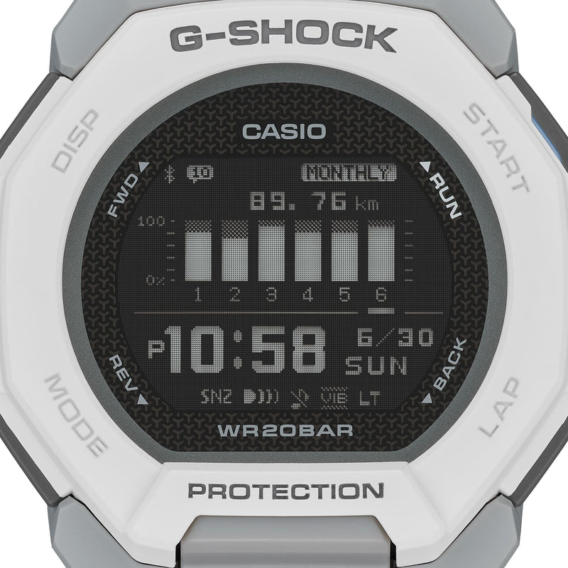 G-Shock G-Squad White Resin Band Watch GBD300-7D