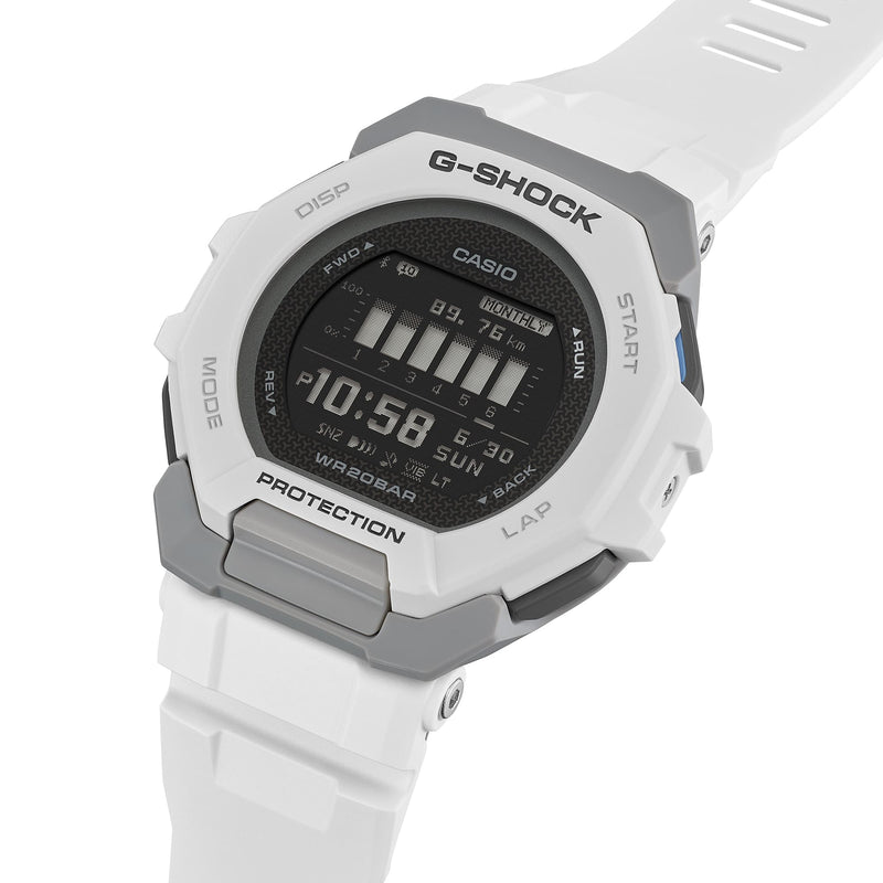 G-Shock G-Squad White Resin Band Watch GBD300-7D