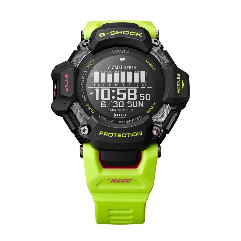 G-Shock Smart Heart Rate Green Resin Strap Watch GBDH2000-1A9