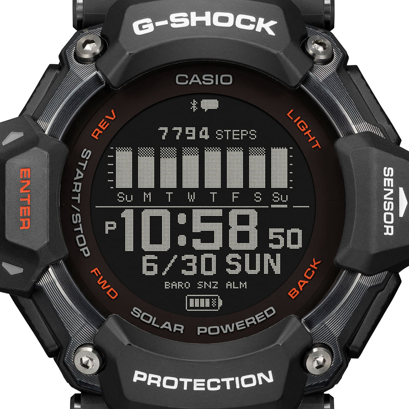 G-Shock Smart Heart Rate Black Resin Strap Watch GBDH2000-1A