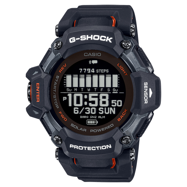 G-Shock Smart Heart Rate Black Resin Strap Watch GBDH2000-1A