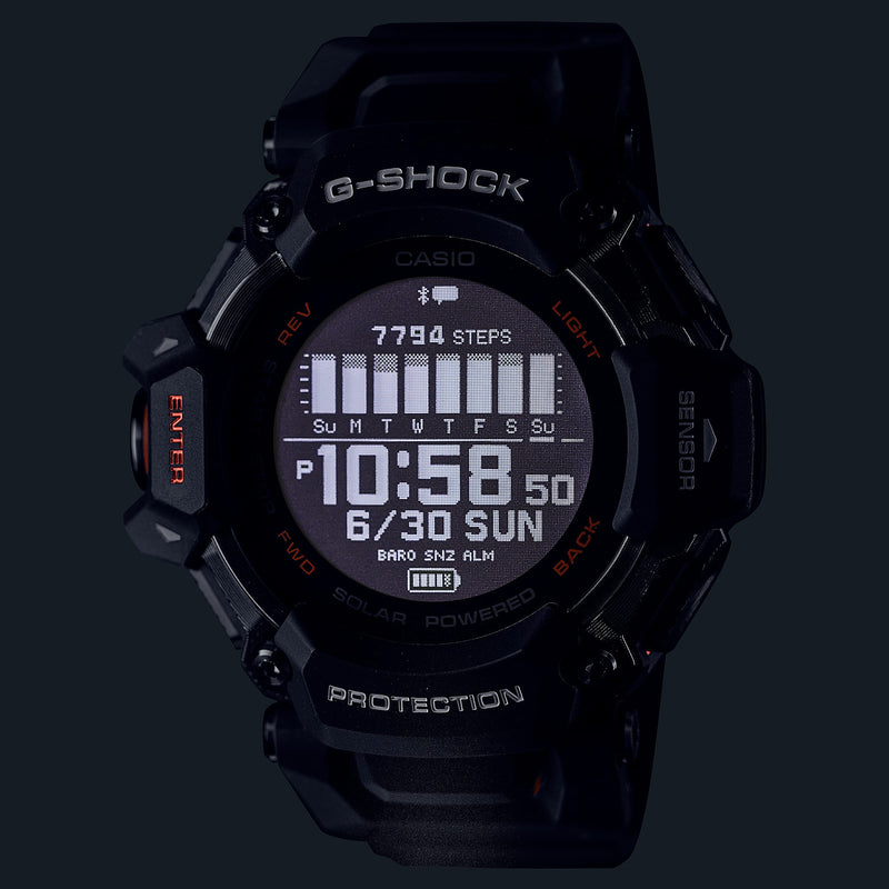 G-Shock Smart Heart Rate Black Resin Strap Watch GBDH2000-1A