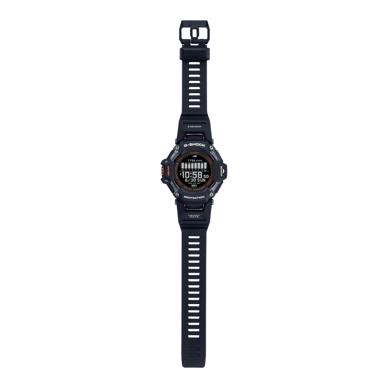 G-Shock Smart Heart Rate Black Resin Strap Watch GBDH2000-1A