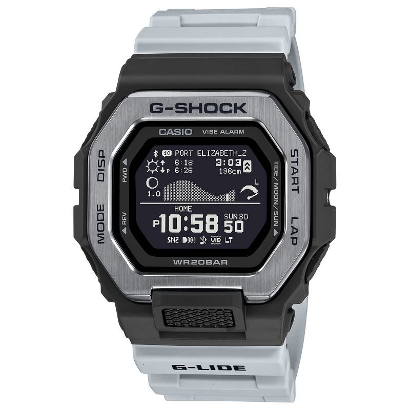 G-Shock G-Lide Sport Tide White Rubber Band Men's Watch GBX100TT-8D