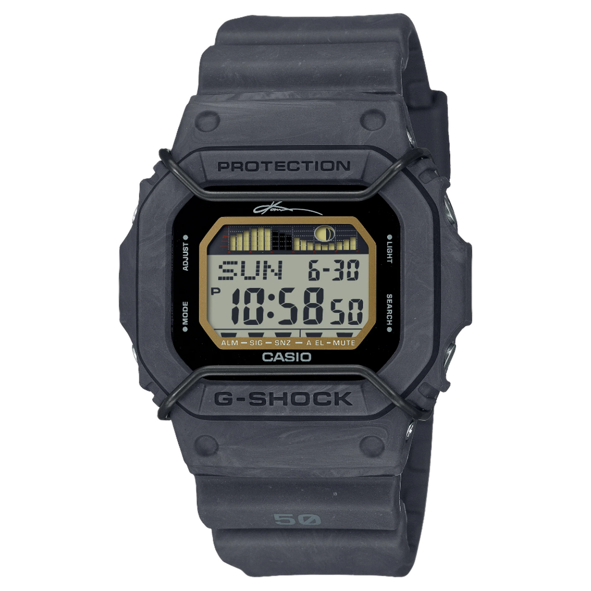 G-Shock G-Glide Grey Dial Black Resin Band Watch GLX5600KB-1D