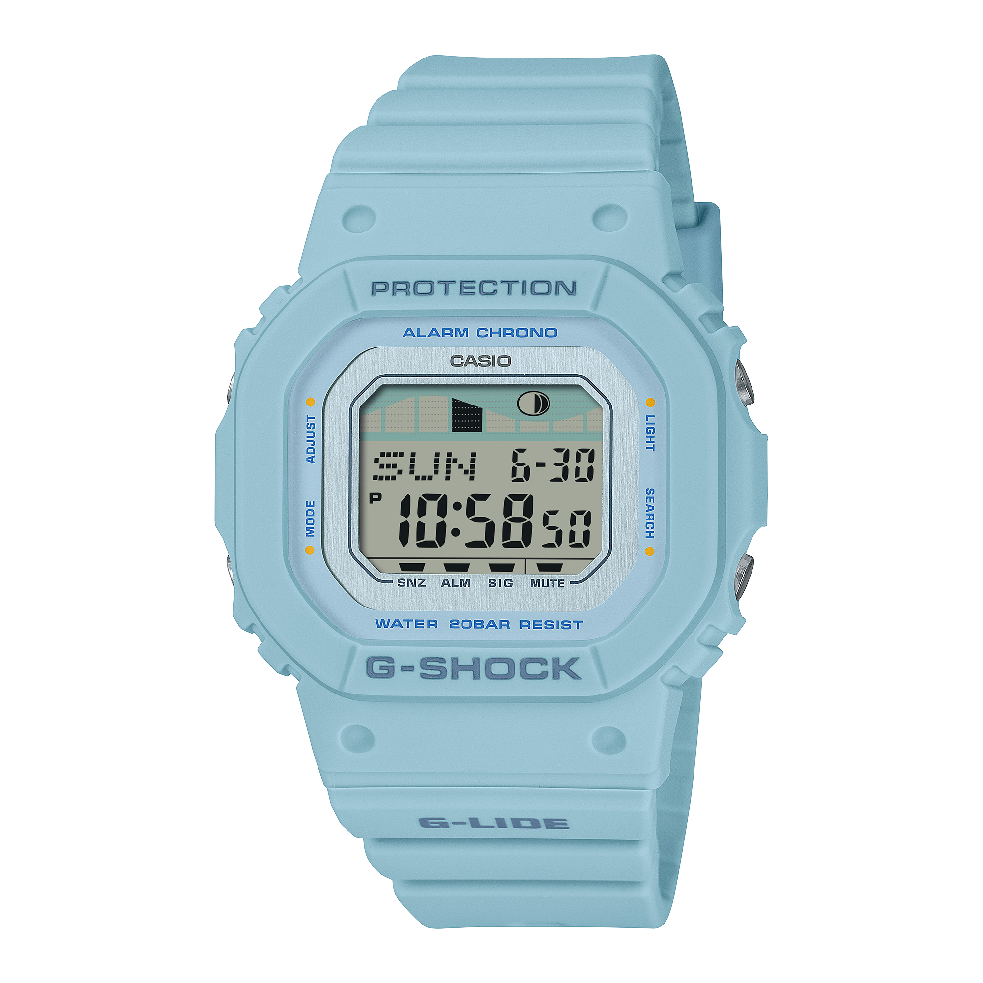 G-Shock G-LIDE White Resin Band Watch GLXS5600-2D