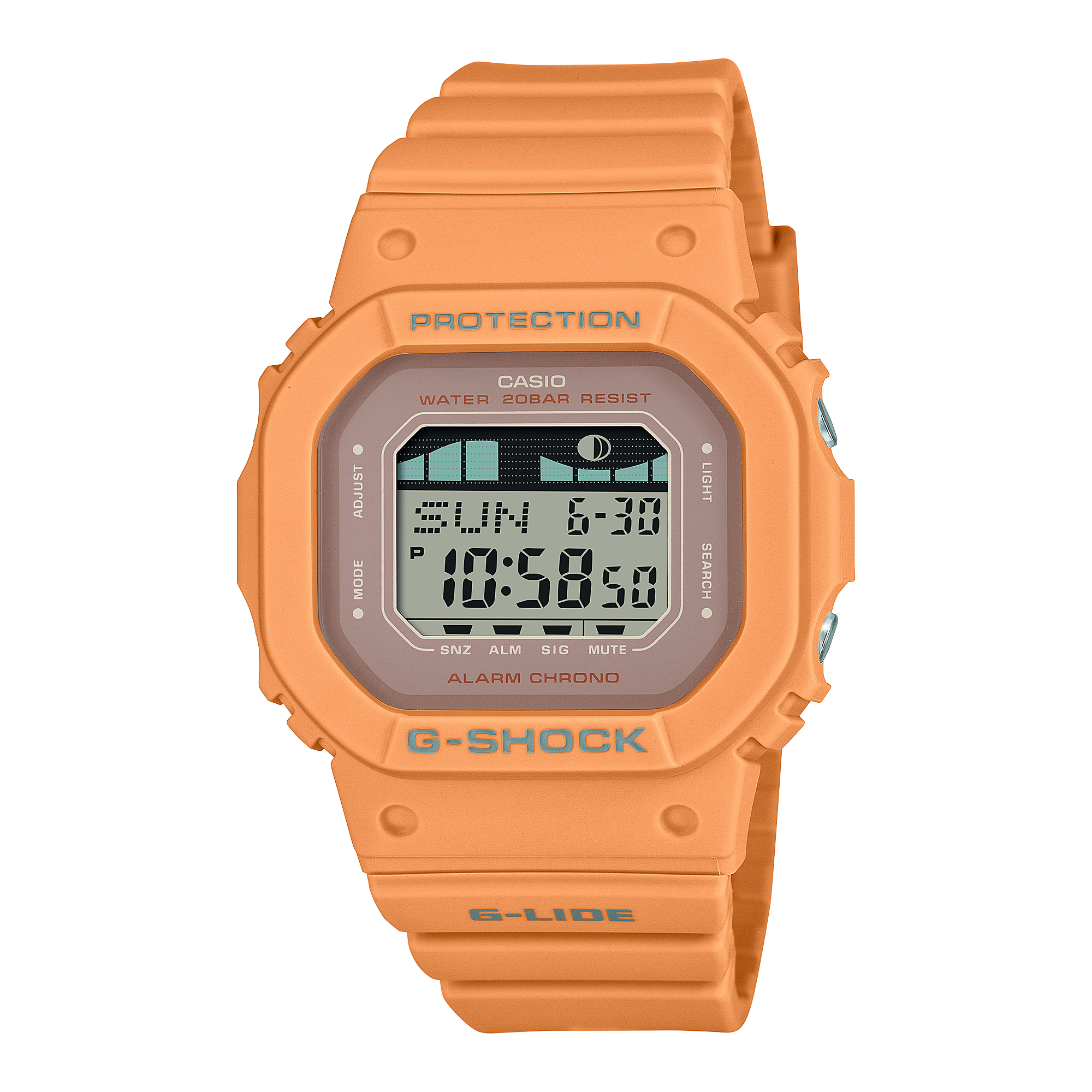 G-Shock G-LIDE GLX-5600 Series Orange Resin Watch GLXS5600-4D