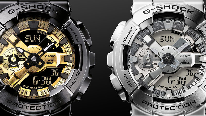 G-Shock 110 Series Black Stainless Steel Watch GM110BD-1A9
