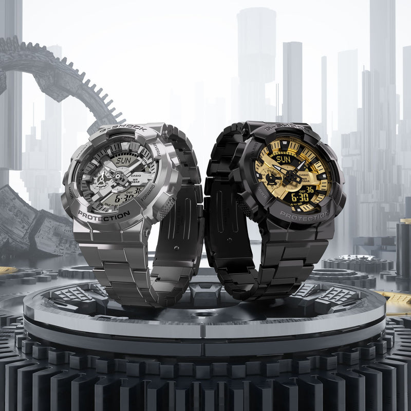 G-Shock 110 Series Silver Stainless Steel Watch GM110D-8A