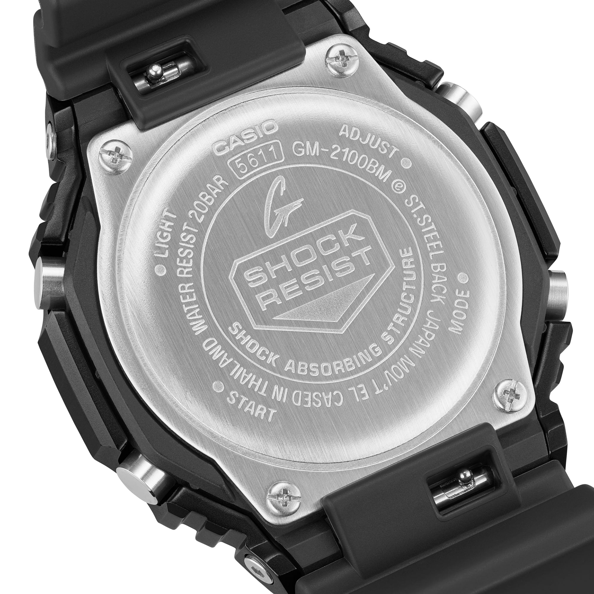 G-Shock Duo Modern Industrial Black Resin Band Watch GM2100BM-1A