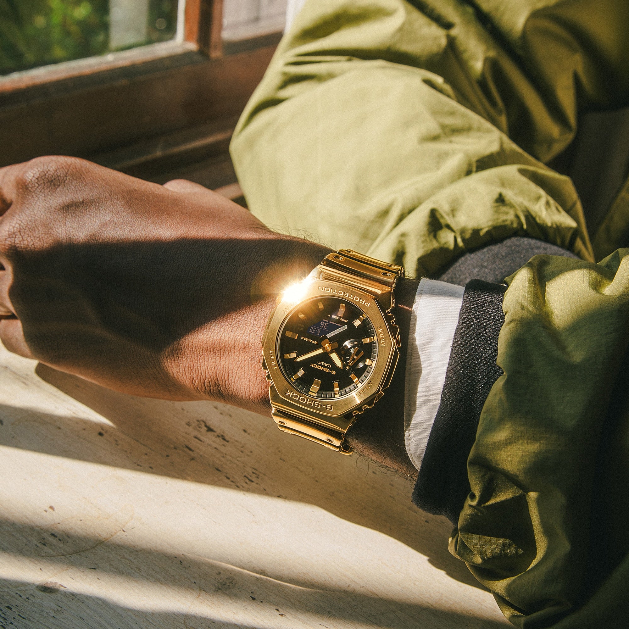 G-Shock GM2100YMG-9A Fine Metallic Series in Gold
